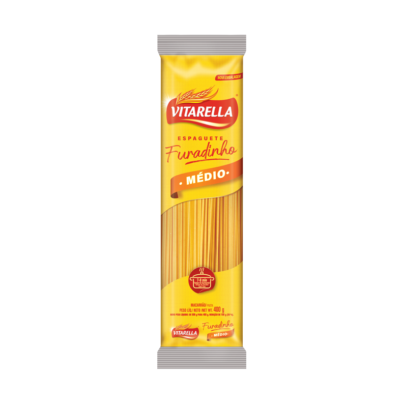 Macarrão Vitarella furadinho médio 
