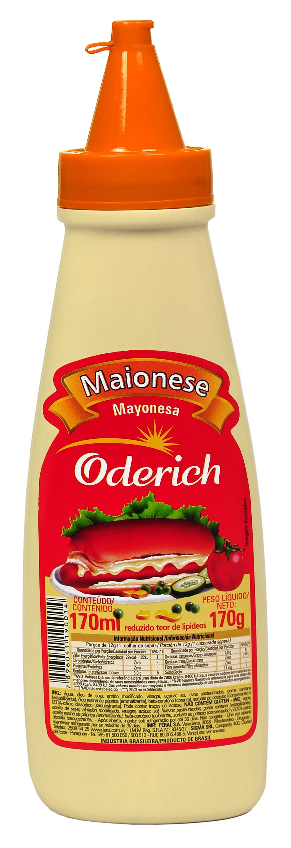 Maionese oderich bisnaga 
