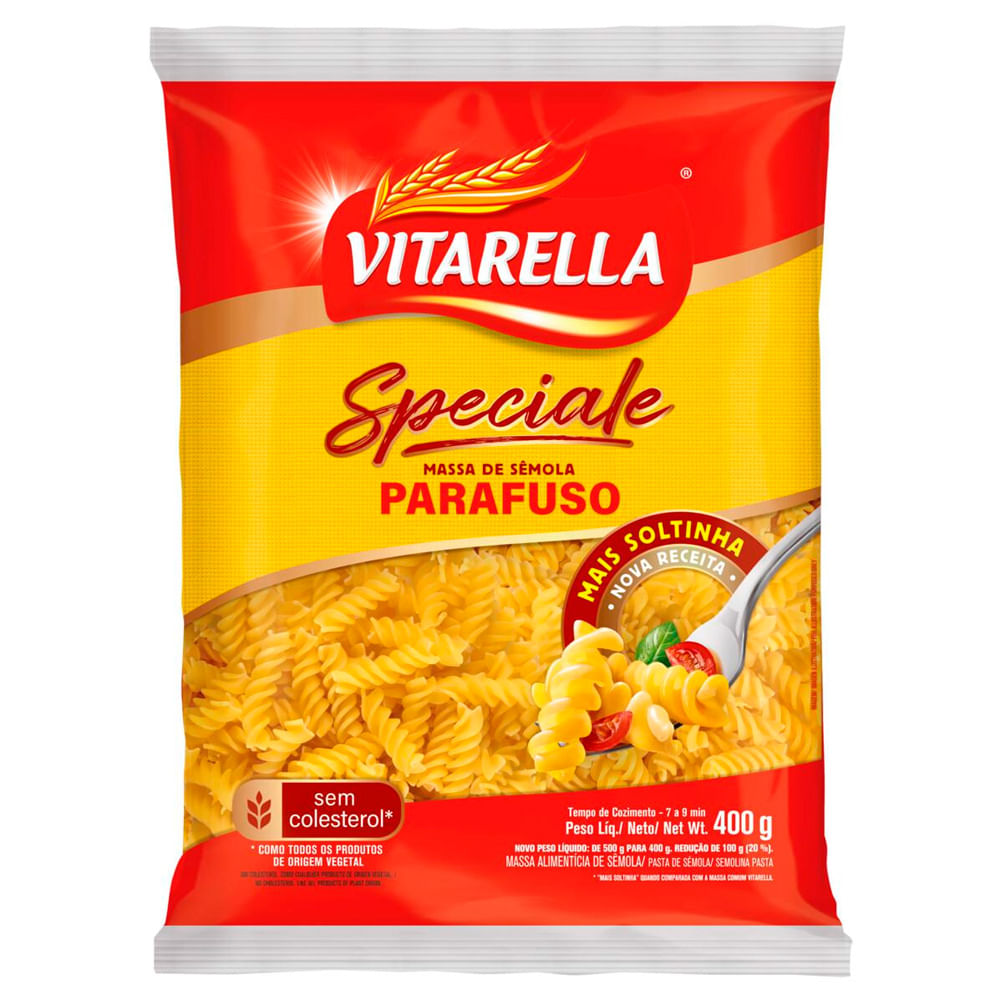 Macarrão parafuso Vitarella 