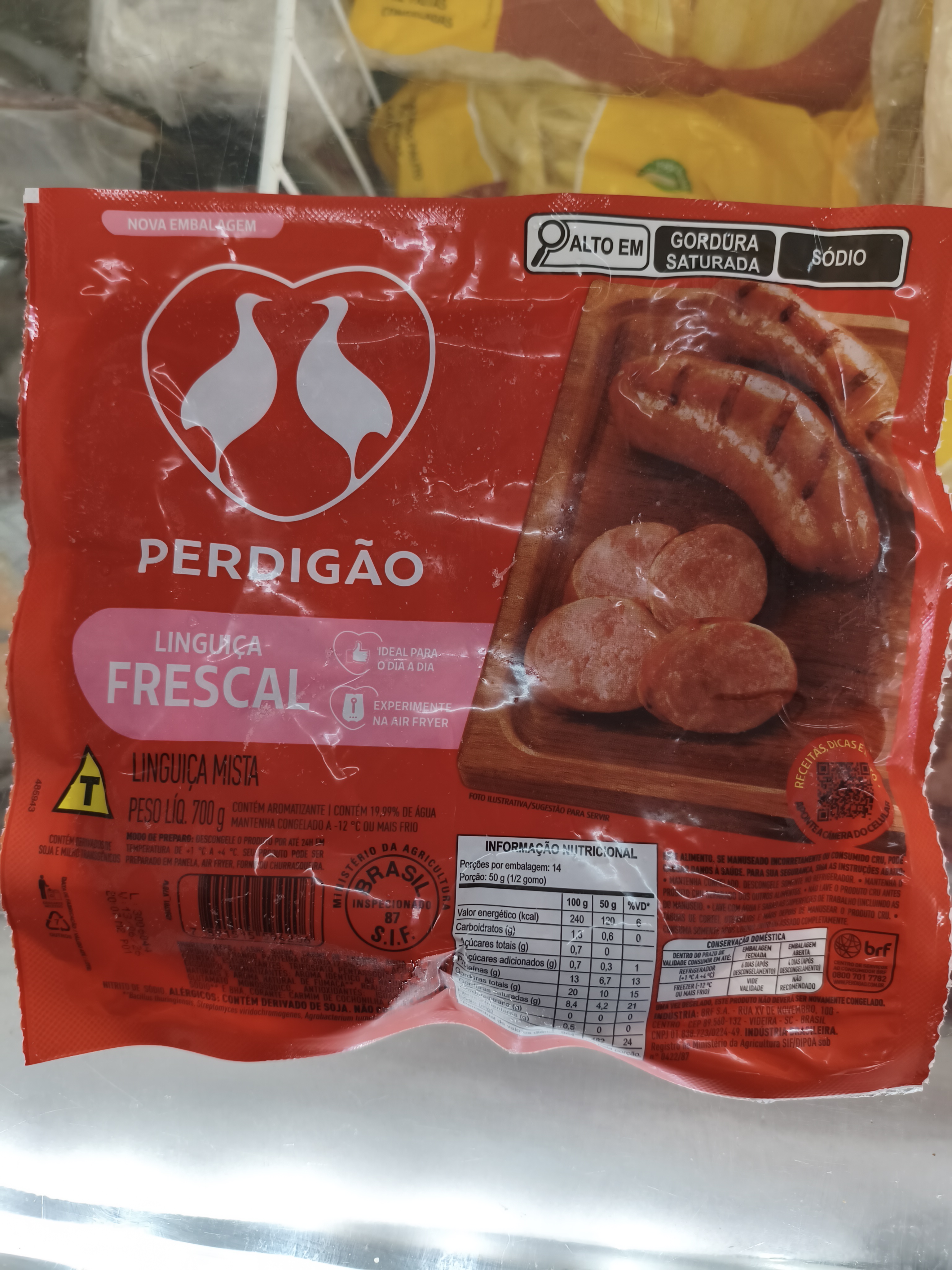 Linguiça Toscana Perdigão mista 